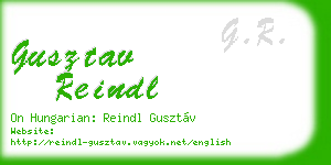 gusztav reindl business card